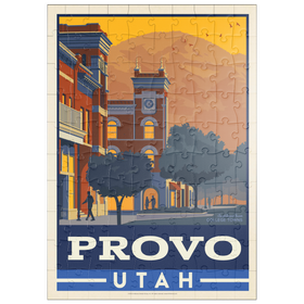 Darstellung des Puzzle Motivs American College Towns: Provo, Utah - Puzzleteile: 100
