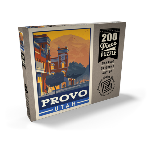 Darstellung des Puzzle Motivs American College Towns: Provo, Utah American College Towns: Provo, Utah 200 Puzzle Schachtel Ansicht2