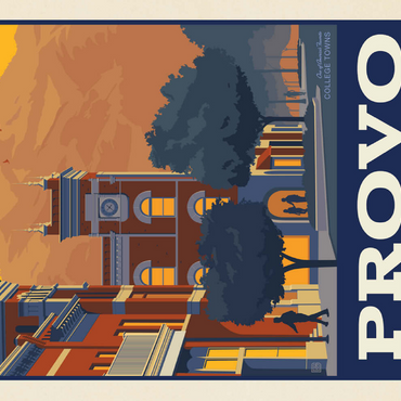 Darstellung des Puzzle Motivs American College Towns: Provo, Utah 200 Puzzle 3D Modell