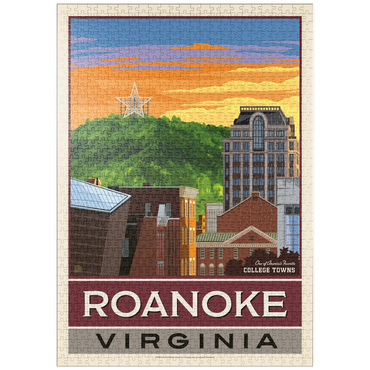 Darstellung des Puzzle Motivs puzzleplate American College Towns: Roanoke, VA 1000 Puzzle