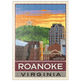 Darstellung des Puzzle Motivs American College Towns: Roanoke, VA - Puzzleteile: 200
