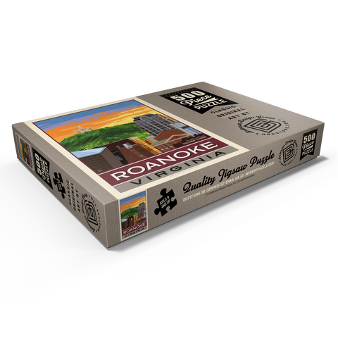 Darstellung des Puzzle Motivs American College Towns: Roanoke, VA American College Towns: Roanoke, VA 500 Puzzle Schachtel Ansicht1