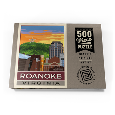 Darstellung des Puzzle Motivs American College Towns: Roanoke, VA 500 Puzzle Schachtel Ansicht3