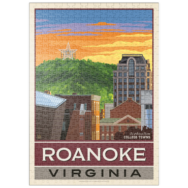 Darstellung des Puzzle Motivs puzzleplate American College Towns: Roanoke, VA 500 Puzzle