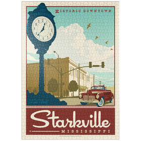 Darstellung des Puzzle-Motivs American College Towns: Starkville, MS – Puzzleteile: 1000