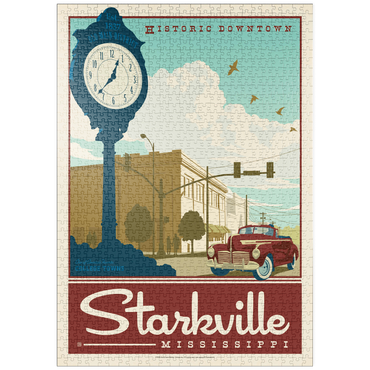 Darstellung des Puzzle Motivs puzzleplate American College Towns: Starkville, MS 1000 Puzzle