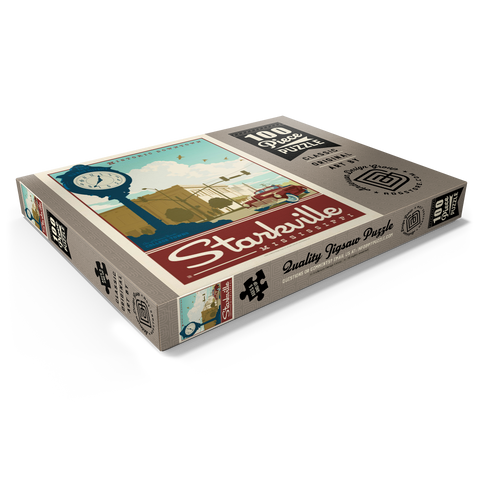 Darstellung des Puzzle Motivs American College Towns: Starkville, MS American College Towns: Starkville, MS 100 Puzzle Schachtel Ansicht1
