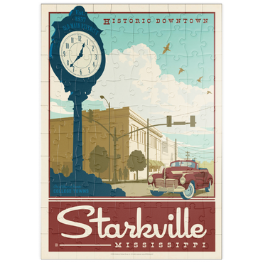 Darstellung des Puzzle Motivs puzzleplate American College Towns: Starkville, MS 100 Puzzle