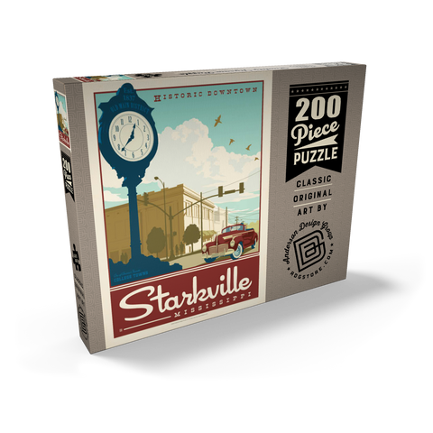 Darstellung des Puzzle Motivs American College Towns: Starkville, MS American College Towns: Starkville, MS 200 Puzzle Schachtel Ansicht2