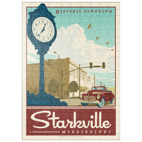 Darstellung des Puzzle Motivs American College Towns: Starkville, MS - Puzzleteile: 200