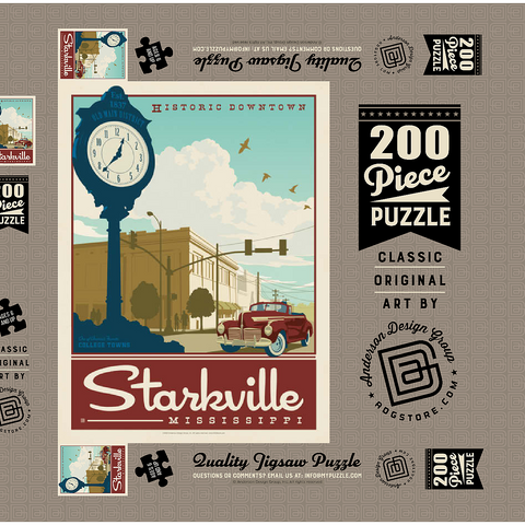 Darstellung des Puzzle Motivs American College Towns: Starkville, MS American College Towns: Starkville, MS 200 Puzzle Schachtel 3D Modell