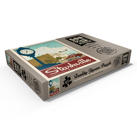 Darstellung des Puzzle Motivs American College Towns: Starkville, MS American College Towns: Starkville, MS 500 Puzzle Schachtel Ansicht1