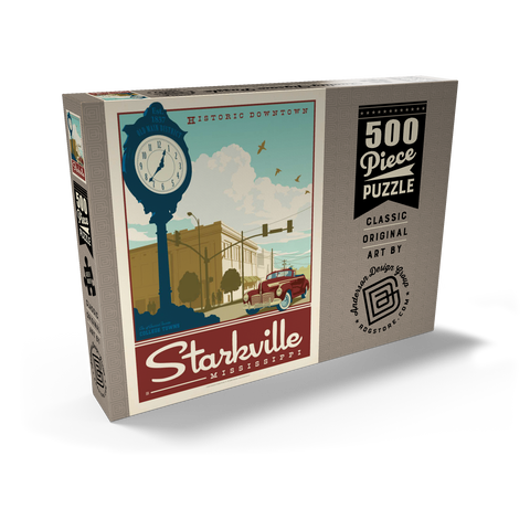 Darstellung des Puzzle Motivs American College Towns: Starkville, MS American College Towns: Starkville, MS 500 Puzzle Schachtel Ansicht2
