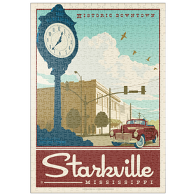 Darstellung des Puzzle Motivs American College Towns: Starkville, MS - Puzzleteile: 500