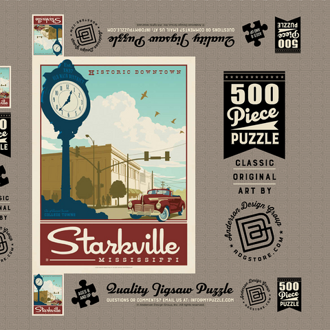 Darstellung des Puzzle Motivs American College Towns: Starkville, MS American College Towns: Starkville, MS 500 Puzzle Schachtel 3D Modell