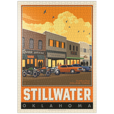 Darstellung des Puzzle Motivs puzzleplate American College Towns: Stillwater, OK 1000 Puzzle