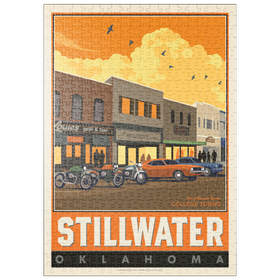 Darstellung des Puzzle Motivs American College Towns: Stillwater, OK - Puzzleteile: 500