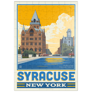 Darstellung des Puzzle Motivs puzzleplate American College Towns: Syracuse, NY 100 Puzzle