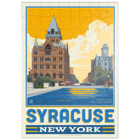 Darstellung des Puzzle Motivs American College Towns: Syracuse, NY - Puzzleteile: 100