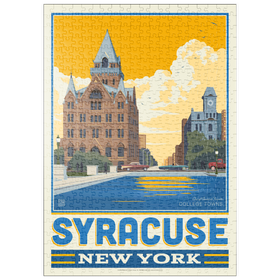 Darstellung des Puzzle Motivs American College Towns: Syracuse, NY - Puzzleteile: 500