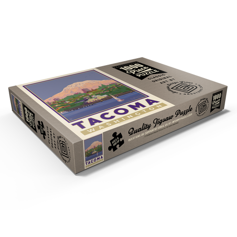 Darstellung des Puzzle Motivs American College Towns: Tacoma, WA American College Towns: Tacoma, WA 1000 Puzzle Schachtel Ansicht1