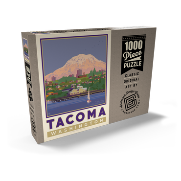 Darstellung des Puzzle Motivs American College Towns: Tacoma, WA 1000 Puzzle Schachtel Ansicht2