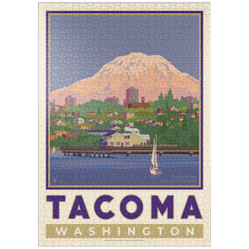 Darstellung des Puzzle-Motivs American College Towns: Tacoma, WA – Puzzleteile: 1000