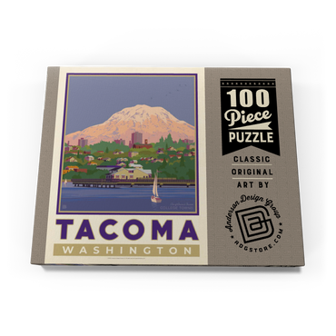 Darstellung des Puzzle Motivs American College Towns: Tacoma, WA 100 Puzzle Schachtel Ansicht3