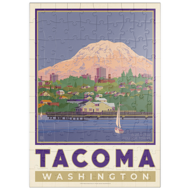 Darstellung des Puzzle Motivs puzzleplate American College Towns: Tacoma, WA 100 Puzzle