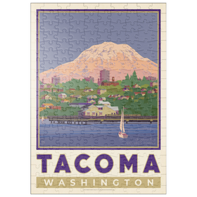 Darstellung des Puzzle Motivs American College Towns: Tacoma, WA - Puzzleteile: 200