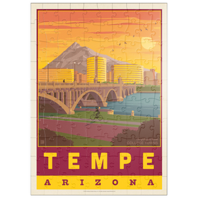 Darstellung des Puzzle Motivs American College Towns: Tempe, AZ - Puzzleteile: 100