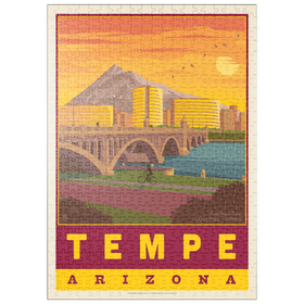 Darstellung des Puzzle Motivs American College Towns: Tempe, AZ - Puzzleteile: 500