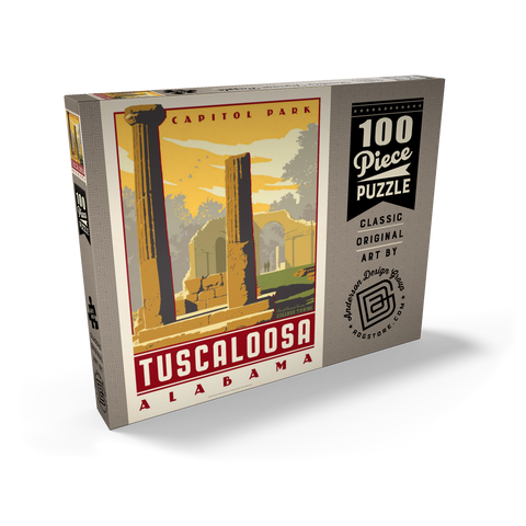 Darstellung des Puzzle Motivs American College Towns: Tuscaloosa, AL American College Towns: Tuscaloosa, AL 100 Puzzle Schachtel Ansicht2