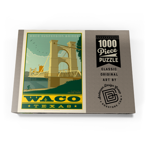 Darstellung des Puzzle Motivs American College Towns: Waco, Texas American College Towns: Waco, Texas 1000 Puzzle Schachtel Ansicht3