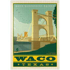 Darstellung des Puzzle-Motivs American College Towns: Waco, Texas – Puzzleteile: 1000