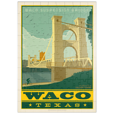 Darstellung des Puzzle Motivs puzzleplate American College Towns: Waco, Texas 100 Puzzle
