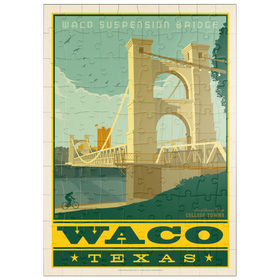 Darstellung des Puzzle Motivs American College Towns: Waco, Texas - Puzzleteile: 100
