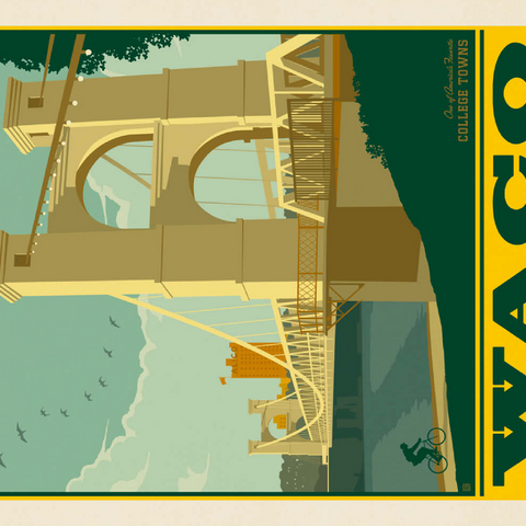Darstellung des Puzzle Motivs American College Towns: Waco, Texas American College Towns: Waco, Texas 100 Puzzle 3D Modell