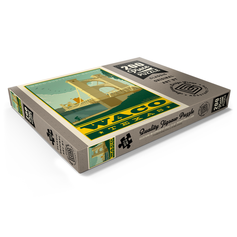 Darstellung des Puzzle Motivs American College Towns: Waco, Texas American College Towns: Waco, Texas 200 Puzzle Schachtel Ansicht1