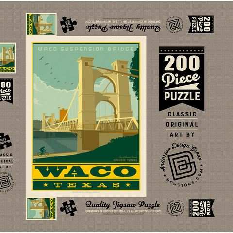 Darstellung des Puzzle Motivs American College Towns: Waco, Texas American College Towns: Waco, Texas 200 Puzzle Schachtel 3D Modell