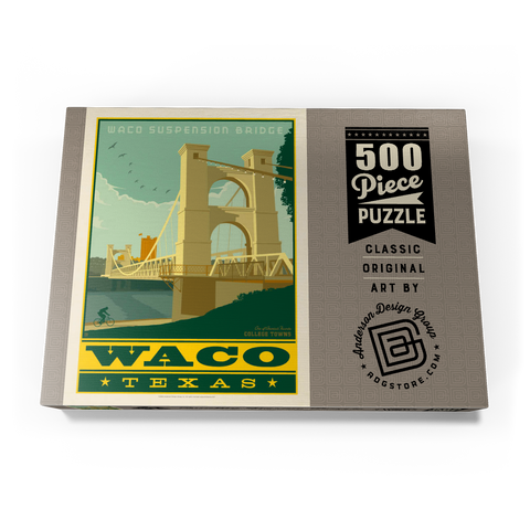 Darstellung des Puzzle Motivs American College Towns: Waco, Texas American College Towns: Waco, Texas 500 Puzzle Schachtel Ansicht3