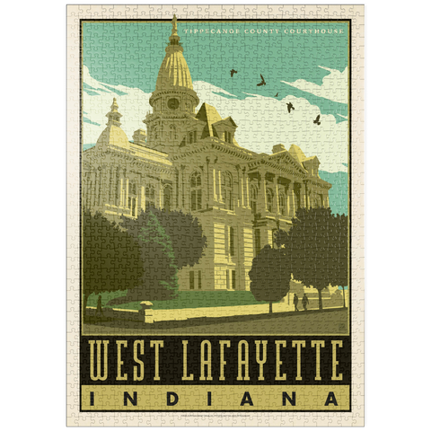 Darstellung des Puzzle Motivs American College Towns: West Lafayette puzzleplate American College Towns: West Lafayette 1000 Puzzle