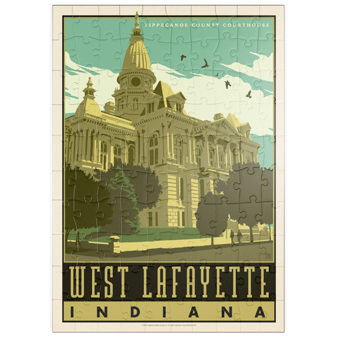 Darstellung des Puzzle Motivs American College Towns: West Lafayette puzzleplate American College Towns: West Lafayette 100 Puzzle