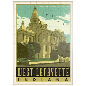 Darstellung des Puzzle Motivs American College Towns: West Lafayette - Puzzleteile: 100