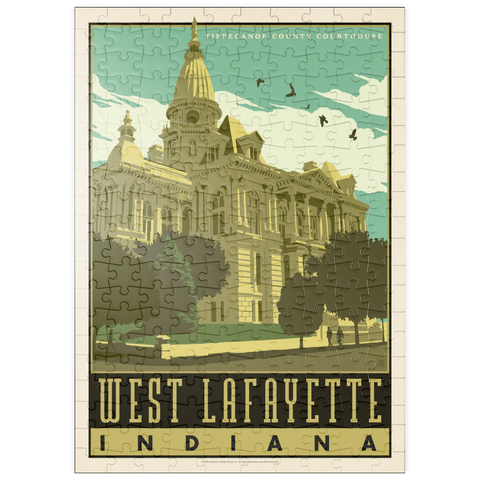 Darstellung des Puzzle Motivs American College Towns: West Lafayette puzzleplate American College Towns: West Lafayette 200 Puzzle