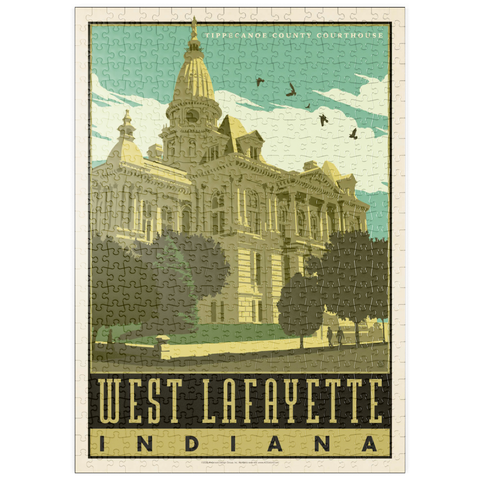 Darstellung des Puzzle Motivs American College Towns: West Lafayette puzzleplate American College Towns: West Lafayette 500 Puzzle