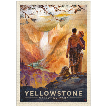 Darstellung des Puzzle Motivs puzzleplate Yellowstone National Park: Yellowstone Falls 1000 Puzzle