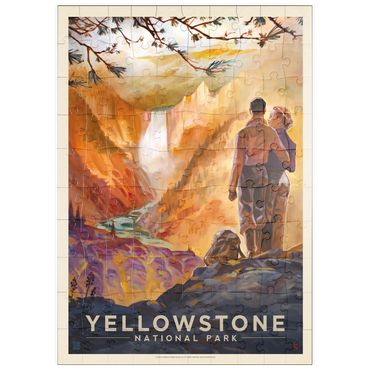 Darstellung des Puzzle Motivs puzzleplate Yellowstone National Park: Yellowstone Falls 100 Puzzle