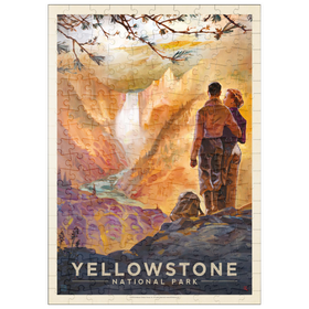 Darstellung des Puzzle Motivs Yellowstone National Park: Yellowstone Falls - Puzzleteile: 200