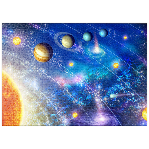Darstellung des Puzzle Motivs Solar System, Celestial Ocean - Random Galaxy puzzleplate Solar System, Celestial Ocean - Random Galaxy 500 Puzzle